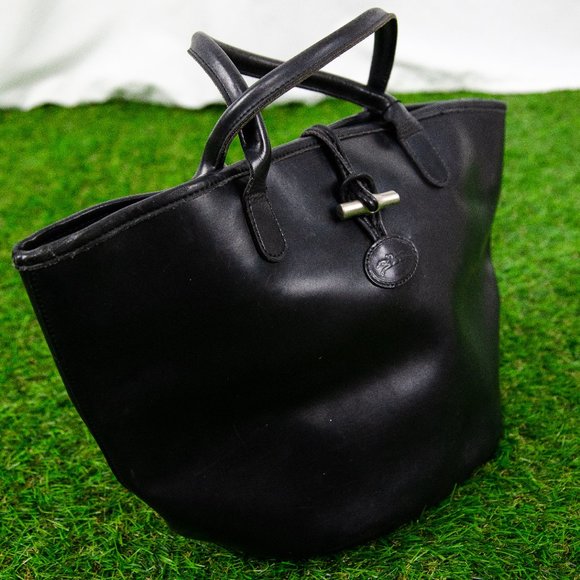 Longchamp Handbags - Leather Tote Bag (Long Champ)